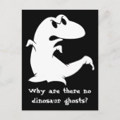 Dinosaur Ghost Briefkaart (Voorkant)