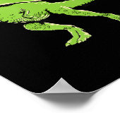 Dinosaur Ghost Lazy Halloween Costume Fun TRex Pum Poster (Hoek)