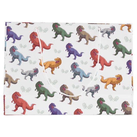Dinosaur Gift Bag Groot Cadeauzakje (Achterkant)