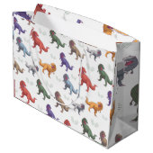 Dinosaur Gift Bag Groot Cadeauzakje (Achterkant Gekanteld)