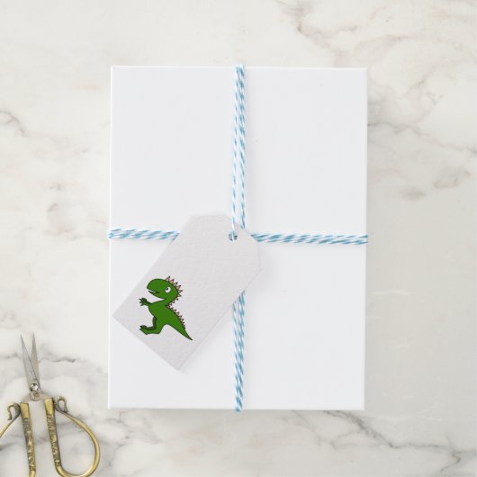Dinosaur Gift Label Cadeaulabel (Met Touw)