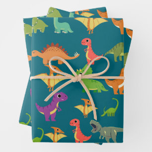 Dinosaur Gift Wrapping Paper
