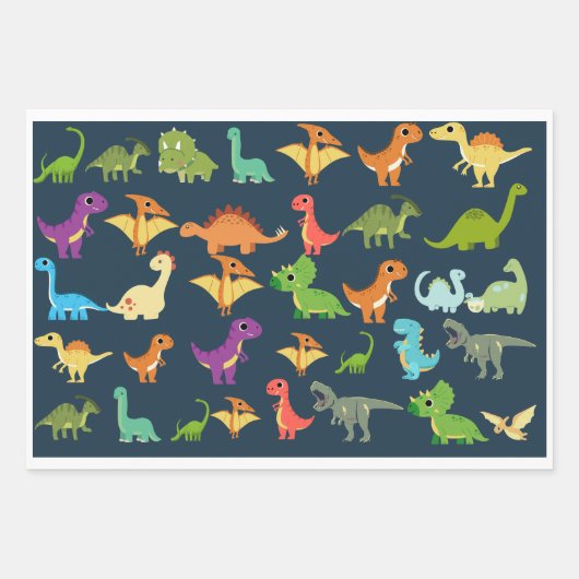 Dinosaur Gift Wrapping Paper (Voorkant 2)