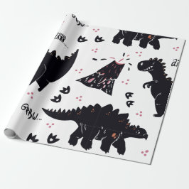 Dinosaur Gift Wrapping Paper Cadeaupapier