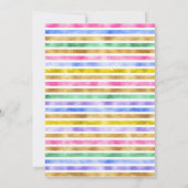 Dinosaur Girl 1st Birthday Uitnodiging (Achterkant)