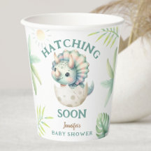 Dinosaur Girl Baby shower Triceratops Welkomstbord