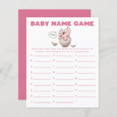 Dinosaur Girl Name Shower Game (Voorkant / Achterkant)