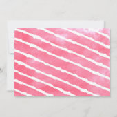 Dinosaur Girl T-rex Birthday Invitation Kaart (Achterkant)