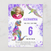 Dinosaur Girls Birthday Party Foto (Voorkant)