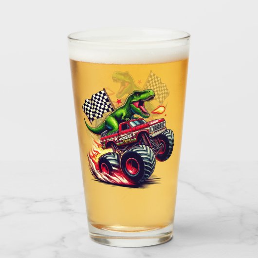 Dinosaur  glas (Voorkant gevuld)