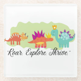 Dinosaur Glazen Onderzetter