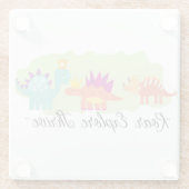 Dinosaur Glazen Onderzetter (Achterkant)