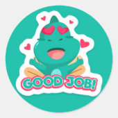 Dinosaur Good Job Sticker (Voorkant)