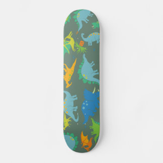 Dinosaur Green Blue Dino boys Playful Persoonlijk Skateboard