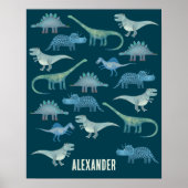 Dinosaur Green Personalized Poster (Voorkant)