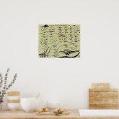 Dinosaur Groepen Schaal Poster Grafiek Gregory Pau (Keuken)