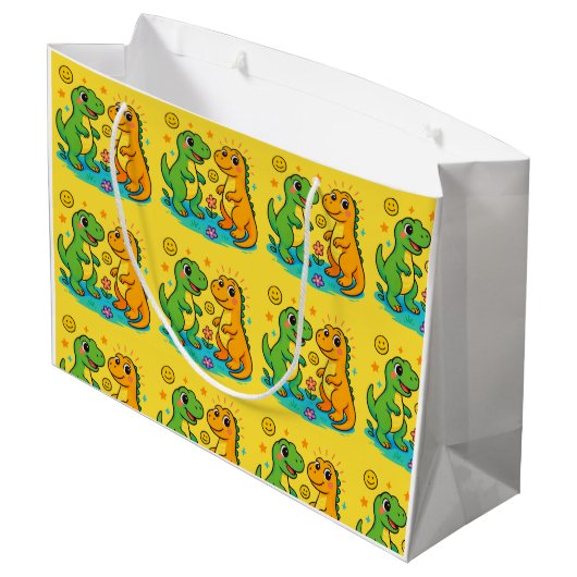 Dinosaur Groot Cadeauzakje (Achterkant Gekanteld)