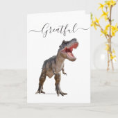Dinosaur groot kaart (Gele Bloem)