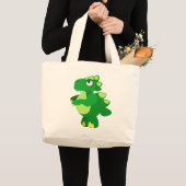 Dinosaur Grote Tote Bag (Voorkant (product))