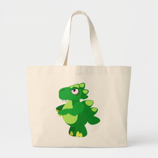 Dinosaur Grote Tote Bag (Voorkant)