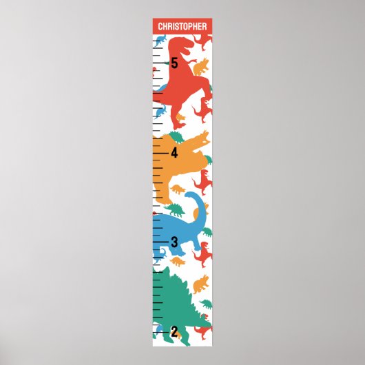 Dinosaur Growth Chart Poster (Voorkant)