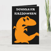 Dinosaur Halloween Kaart (Voorkant)