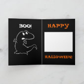 Dinosaur Halloween Kaart (Binnen)