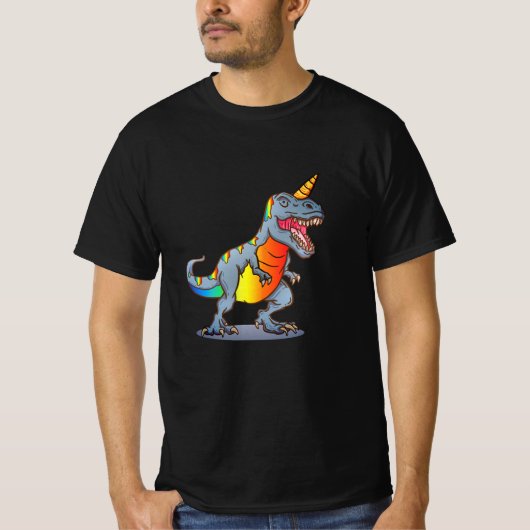 Dinosaur Halloween Unicorn Costume T-shirt (Voorkant)