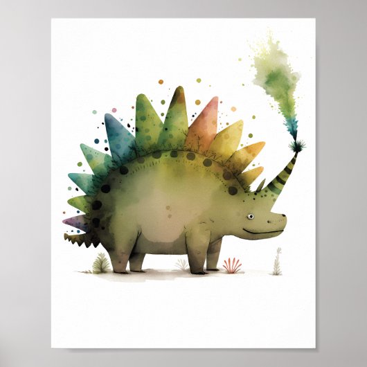 Dinosaur Hanging Poster (Voorkant)