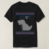 Dinosaur Hanukkah Dreidel Rawr Hannukah Ugly Sweat T-shirt (Design voorkant)