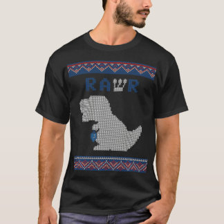 Dinosaur Hanukkah Dreidel Rawr Hannukah Ugly Sweat T-shirt