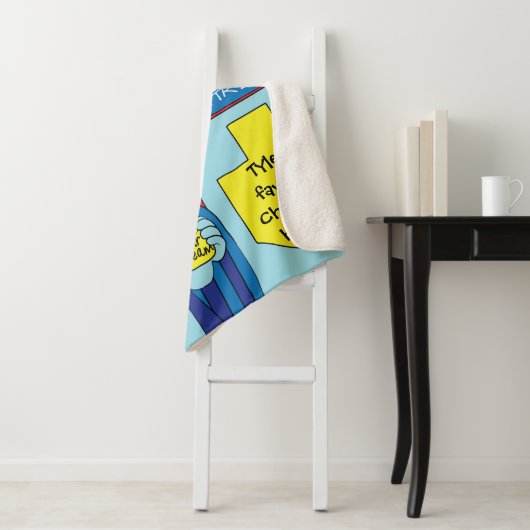 Dinosaur Hanukkah Sherpa Blanket/Medium Deken (In situ)