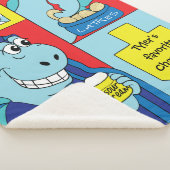 Dinosaur Hanukkah Sherpa Blanket/Medium Deken (3/4)