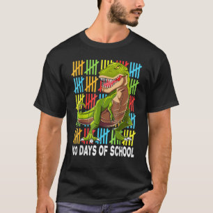Dinosaur Happy 100e dag van de schooldiner Kindere T-shirt
