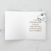 Dinosaur Happy Birthday Kaart (Binnen)