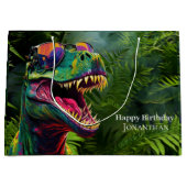 Dinosaur Happy Birthday kinder Oerwoud Groot Cadeauzakje (Voorkant)