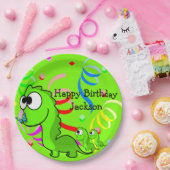 Dinosaur Happy Birthday Paper Borden Papieren Bordje (Feest)