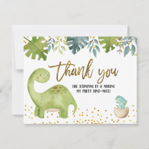 Dinosaur Hartelijk dank Bedankkaart