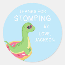 Dinosaur Hartelijk dank dat u het woord hebt gevoe Ronde Sticker
