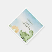 Dinosaur Hatching Soon Baby shower Servet (Hoek)