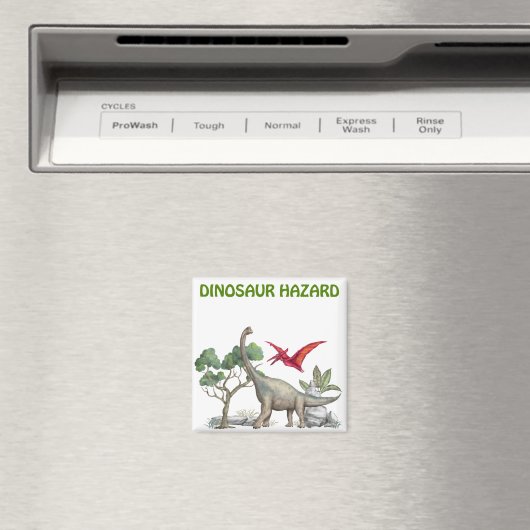 Dinosaur Hazard Magneet (Insitu (Vaatwasser))