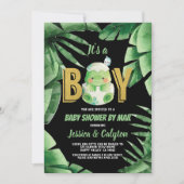 Dinosaur Het is een Baby shower van een jongen per Kaart (Voorkant)