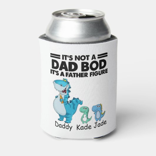 Dinosaur Het is geen pap lichaam Blikjeskoeler (Blikje Achterkant)