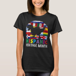Dinosaur Hispanic Heritage Month National Latino V T-shirt