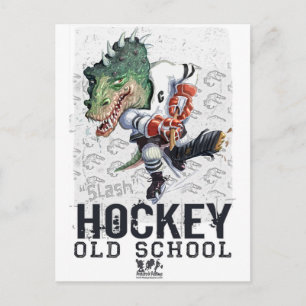 Dinosaur Hockey Slash Gear Briefkaart