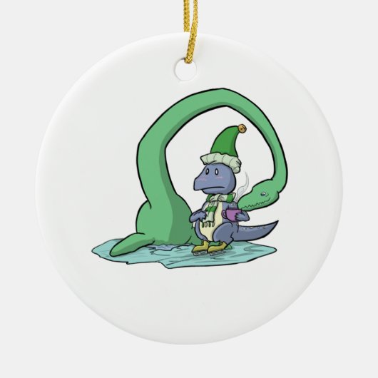 Dinosaur Hot Chocolate Ornament (Voorkant)