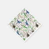 Dinosaur Hunt. Dinosaurussen op Safari Boys Kinder Servet (Hoek)