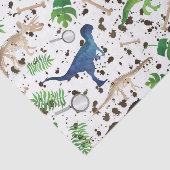 Dinosaur Hunt. Dinosaurussen op Safari Boys Kinder Tissuepapier (Detail)