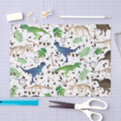 Dinosaur Hunt. Dinosaurussen op Safari Boys Kinder Tissuepapier (Craft)