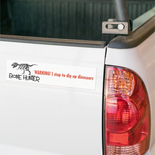Dinosaur Hunter bumper sticker (Op Truck)